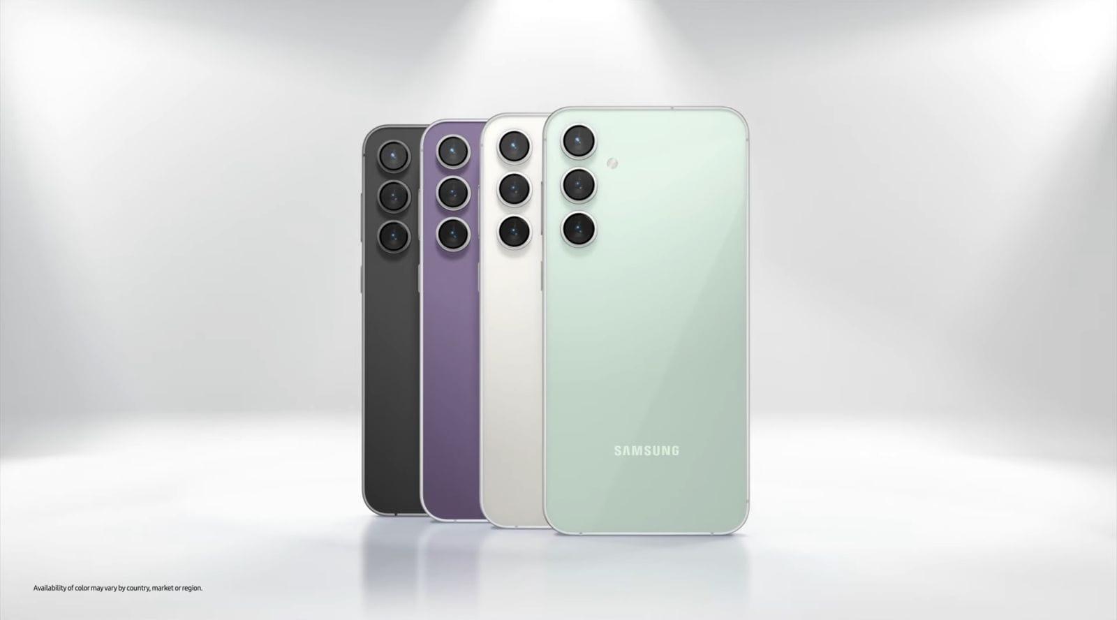 As quatro cores do novo S23 FE