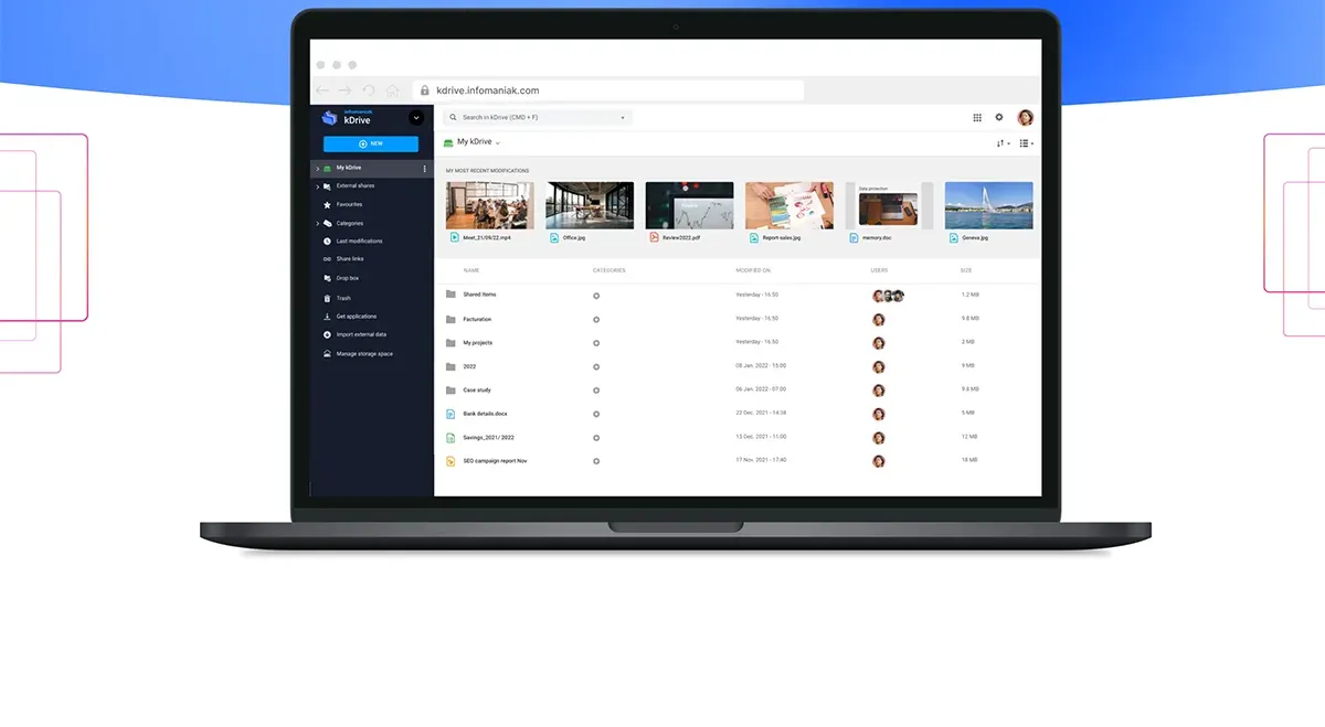 KDrive é uma opção menos conhecida, mas que merece ser testada