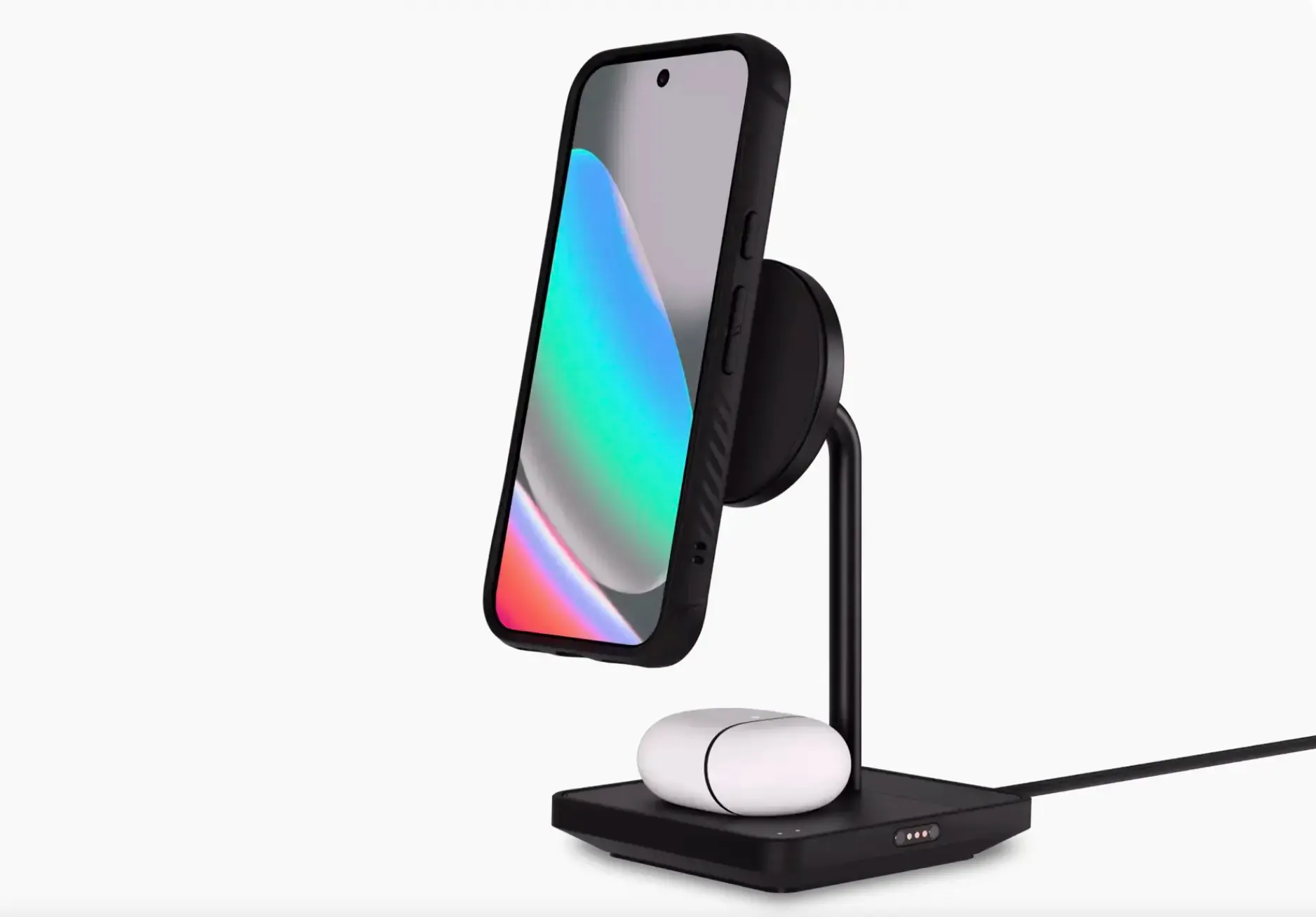 📷 Google Store: Base de carregamento sem fios Qi2 para produtos Google.