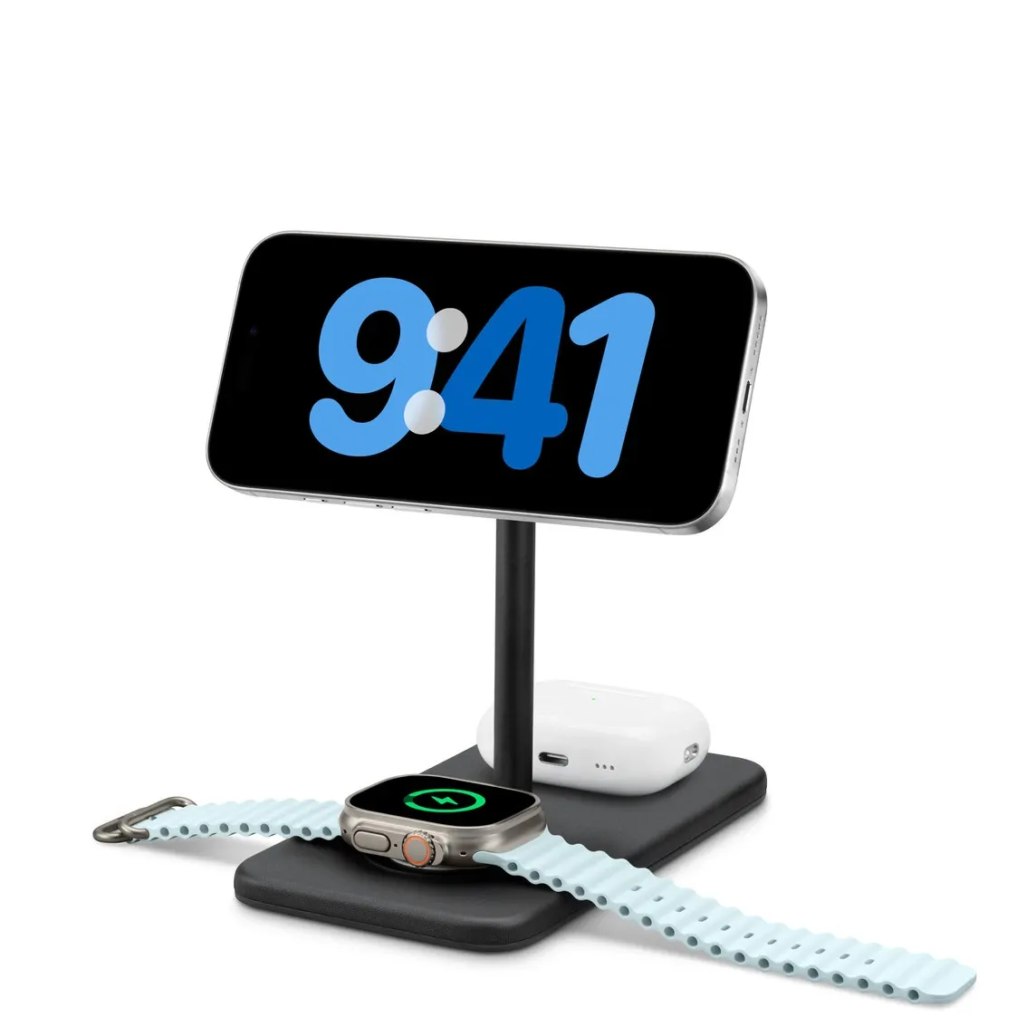 Base de carregamento sem fios Qi2 para produtos Apple