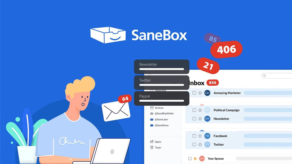 SaneBox: com isto nunca mais terás a caixa de email desorganizada post image