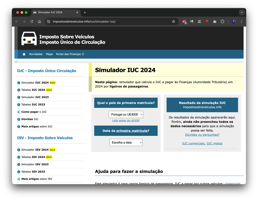 Simulador De Iuc