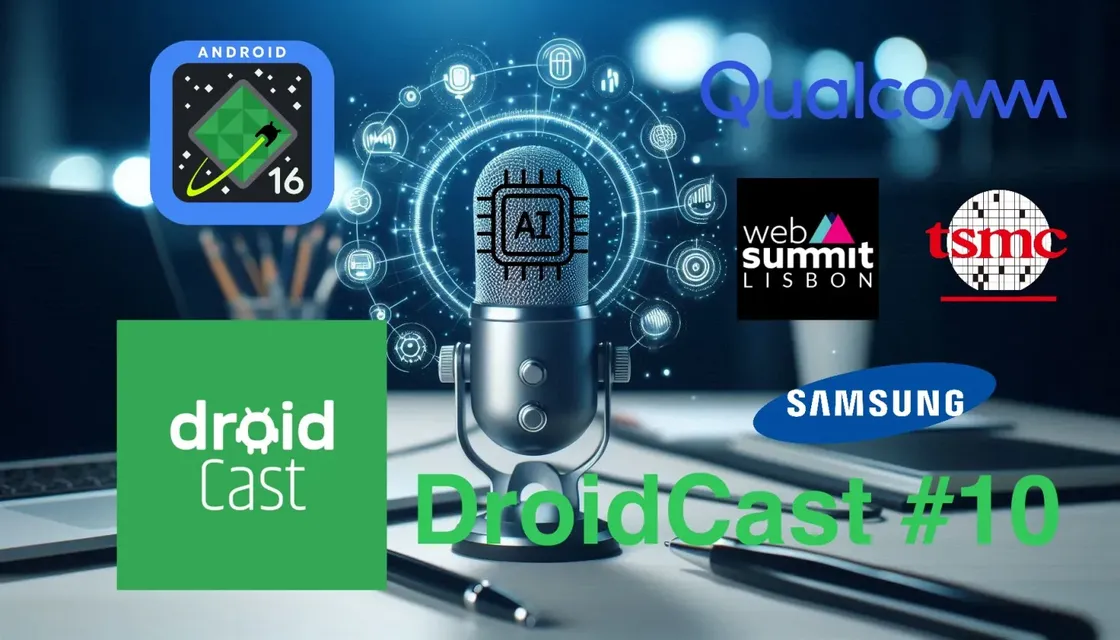 DroidCast #10: Android 16, Web Summit e os dobráveis low cost