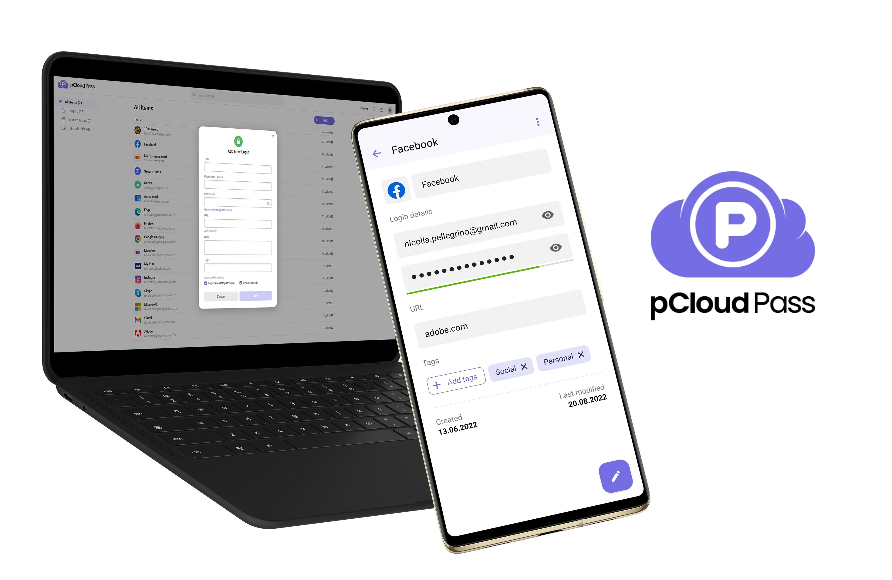 pCloud Pass: o gestor de passwords mais completo para Android