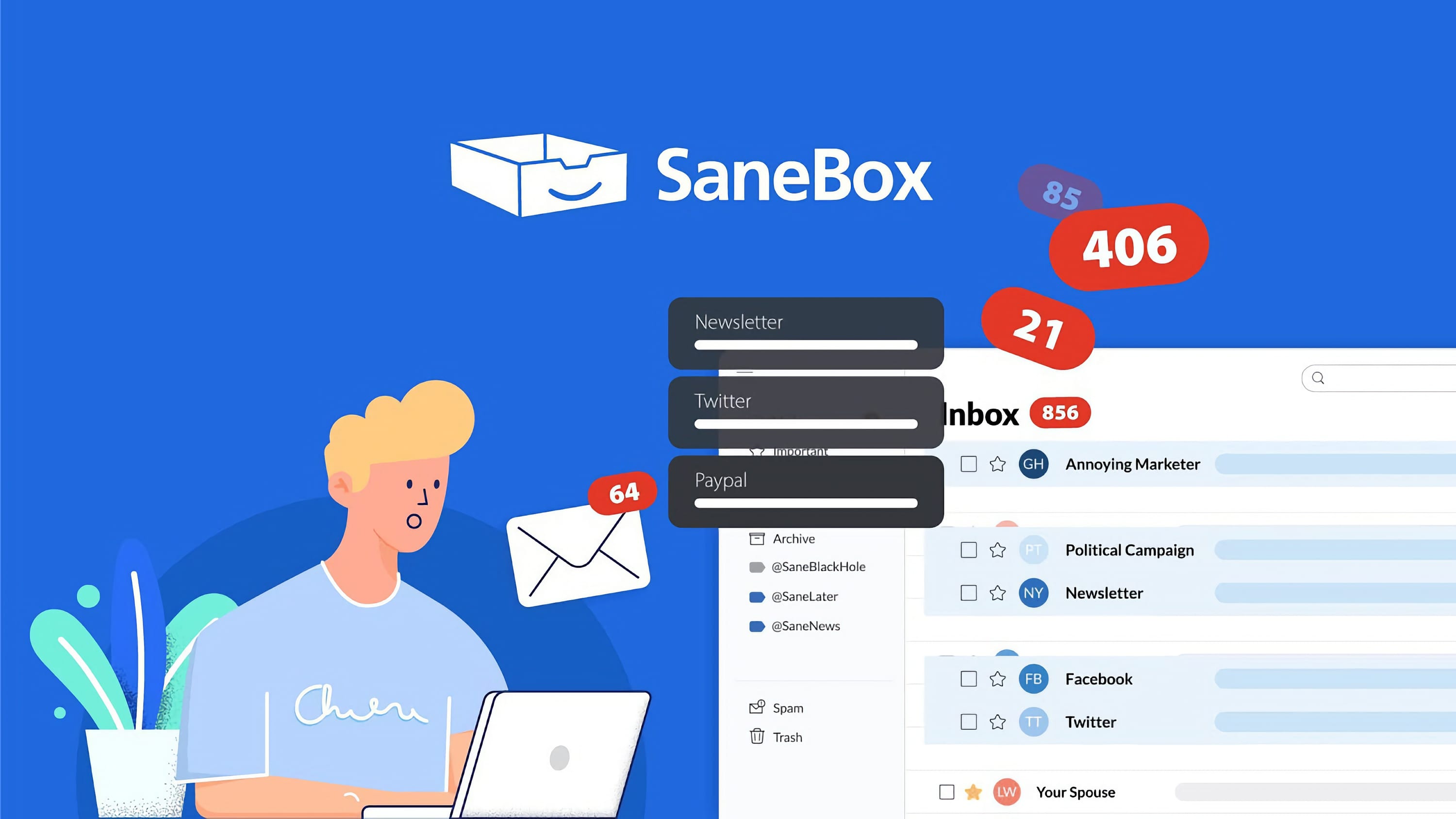 SaneBox: com isto nunca mais terás a caixa de email desorganizada